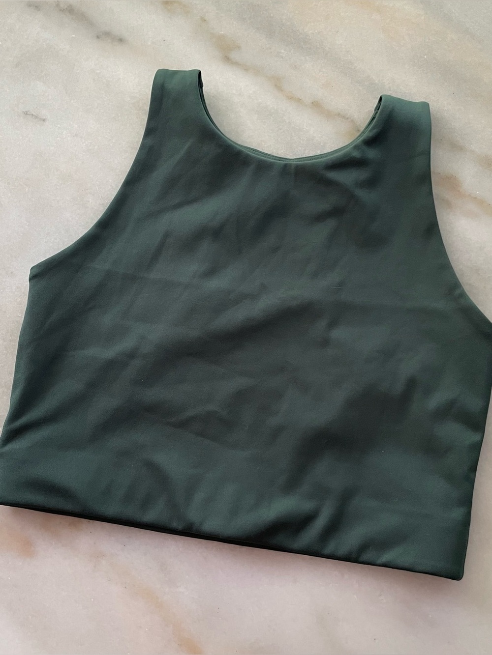 Girlfriend Collective Deep Green high Neck Women’s Tank Top size M